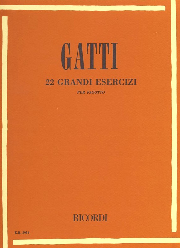 N. Gatti: 22 Esercizi per Fagotti<br>