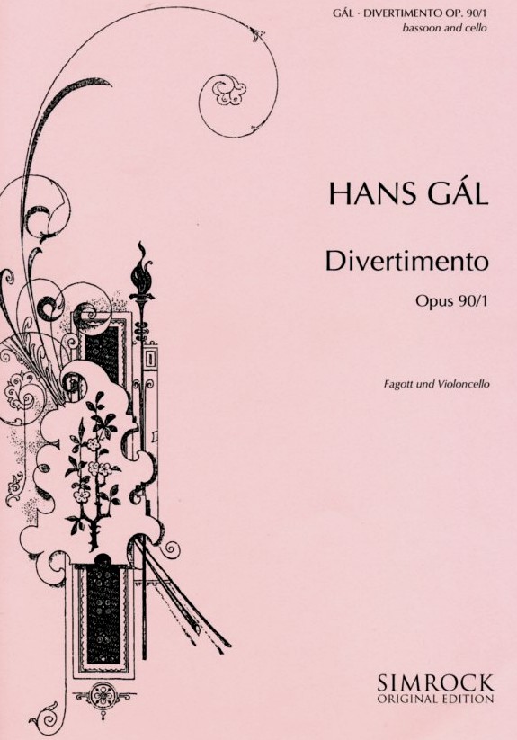 H. Gal(1890-1987): Divertimento op. 90/1<br>für Fagott + Vc