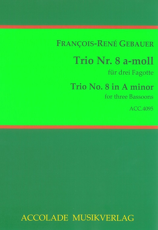 F. Gebauer: Trio No. 8 - a-moll<br>für 3 Fagotte