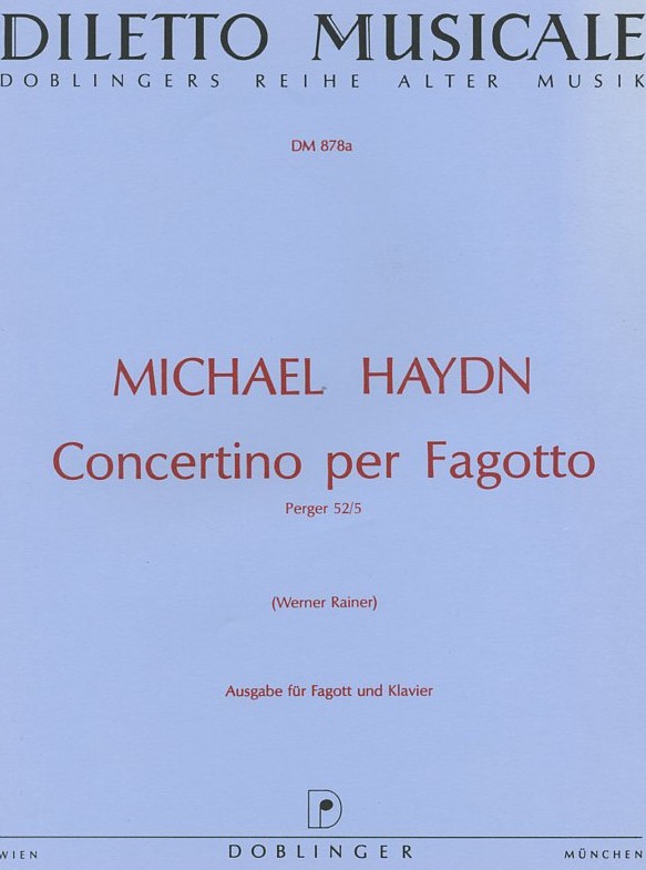 M. Haydn: Concertino B-Dur für Fagott +<br>Orchester - KA