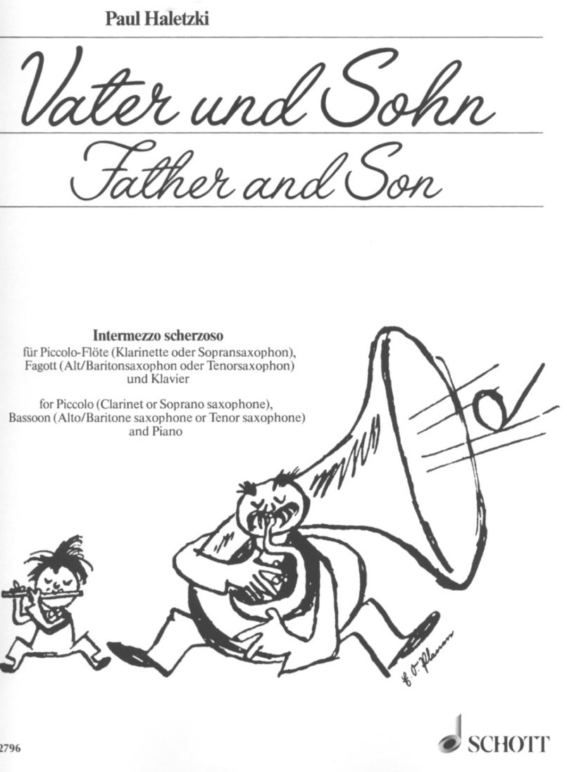 P. Haletzki: Vater + Sohn - Intermezzo<br>fr Picc-Flte, Fagott + Klavier