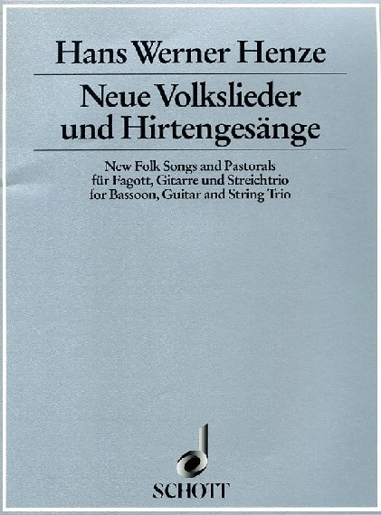 H.W. Henze: Neue Volkslieder... Fagott,<br>Gitarre, Streichtrio / Partitur +Stimmen