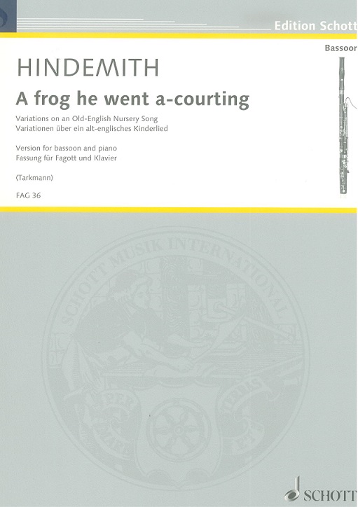 P. Hindemith: A frog he went a-courting<br>Variationen ber ein Kinderlied Fagott+K