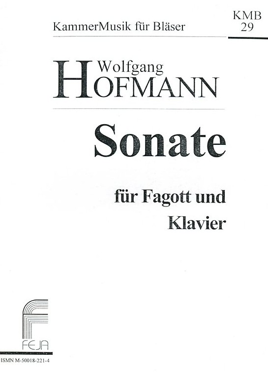 W. Hofmann: Sonate für Fagott + Klavier<br>