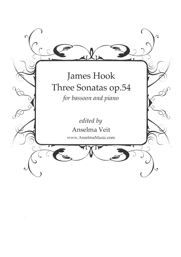 J. Hook(1746-1827): 3 Sonaten C,G,F-Dur <br>fr Fagott + Klavier