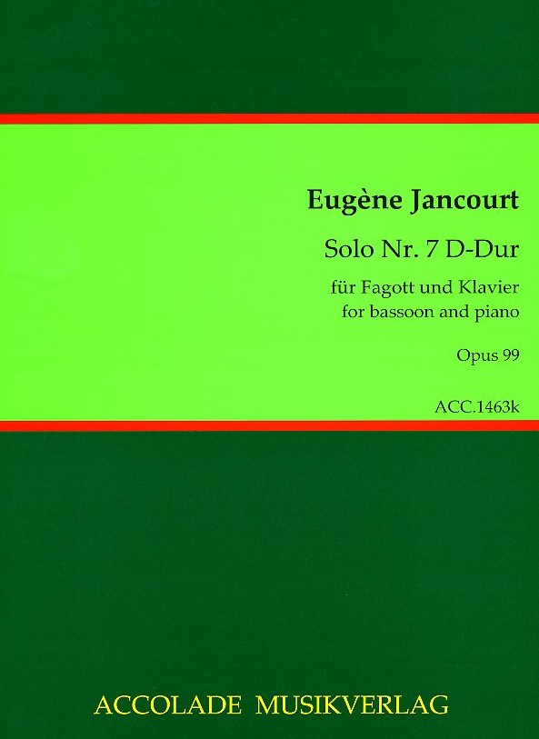 E. Jancourt: Solo Nr. 7 D-Dur<br>fr Fagott + Klavier