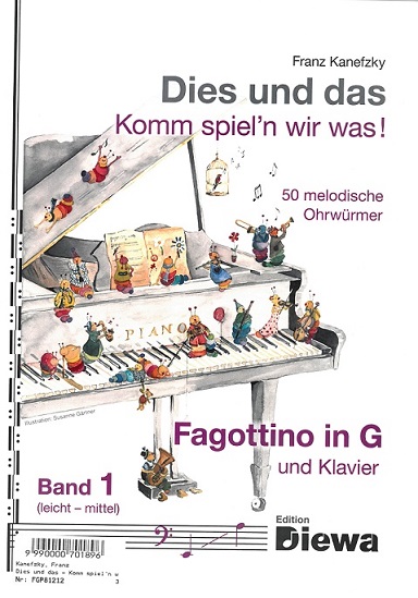 F. Kanefzky: Komm wir spiel`n was (1)<br>Fagottino (G) + Klavier