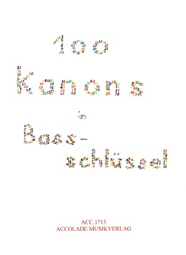 N. Maler: 100 Kanons im Bass-Schlssel<br>zu 2- bis 6-Stimmen