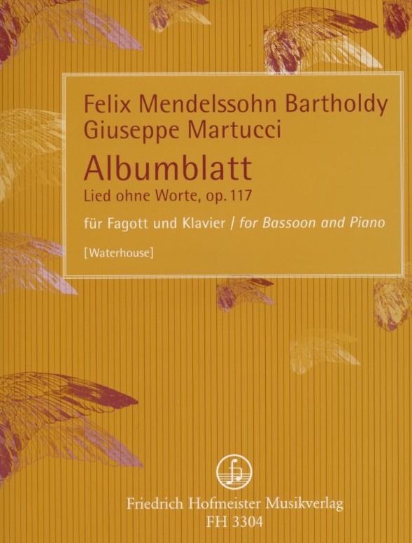 F. Mendelssohn-Bartholdy: Lied ohne<br>Worte op. 117 - Fagott + Klavier