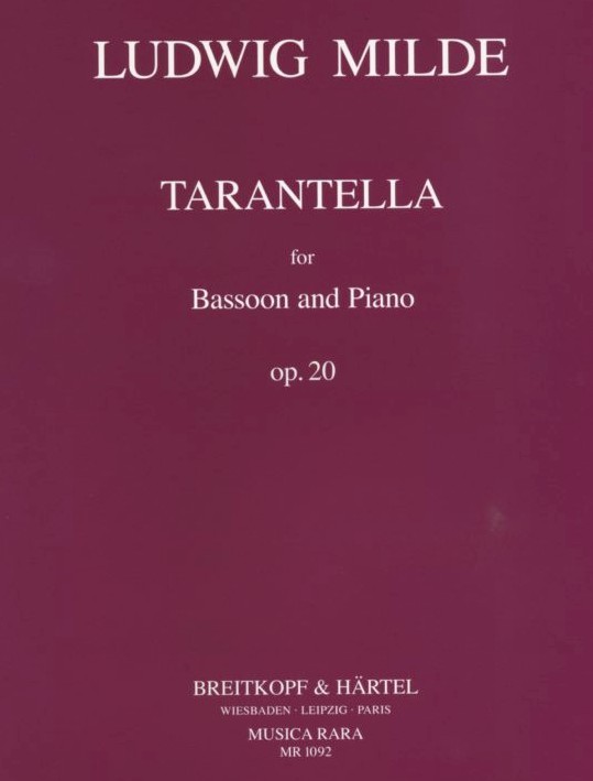 L. Milde: Tarantella op. 20<br>Fagott + Klavier / Breitkopf