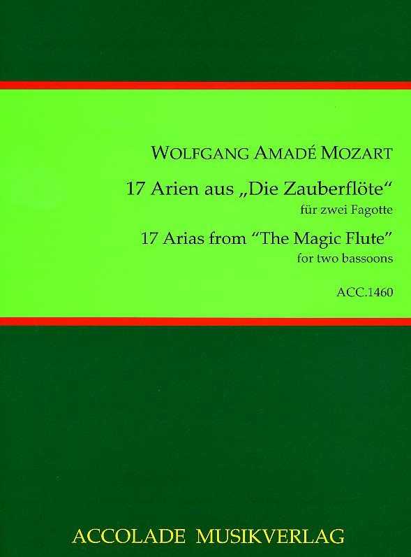 W.A. Mozart: 17 Arien aus<br>Die Zauberflte / fr zwei Fagotte