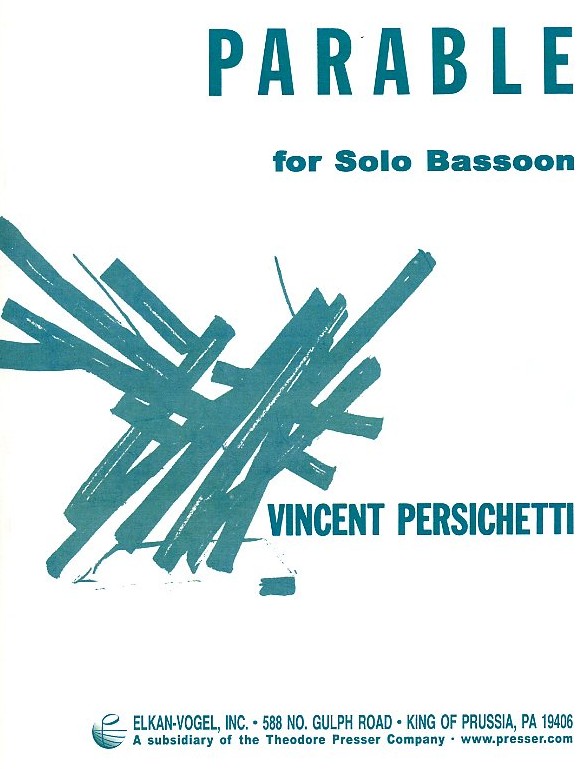 Persichetti: Parabel fr<br>Fagott solo op. 110