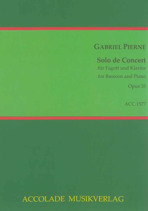 G. Pierné: &acute;Solo de Concert&acute; op. 35<br>für Fagott + Klavier / Accolade