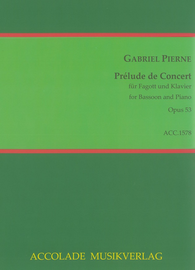 G. Piern: Prelude de concert op. 53 sur<br>un thme de P.l -Fagott+Klav./Accolade