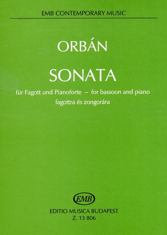 G. Orban: Sonate für Fagott + Klavier<br>