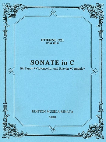 E. Ozi(1754-1813):  Sonate C-Dur für<br>Fagott + BC