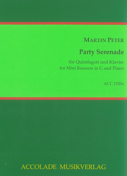 M. Peter(*1973): Party Serenade<br>für Fagottino (G) + Klavier