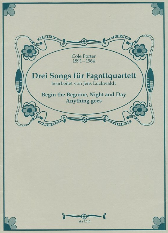 C. Porter: Drei Songs gesetzt fr<br>Fagottquartett