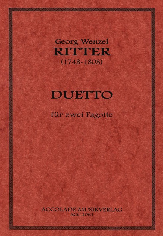 G.-W. Ritter(1748-1808):<br>Duetto fr 2 Fagotte