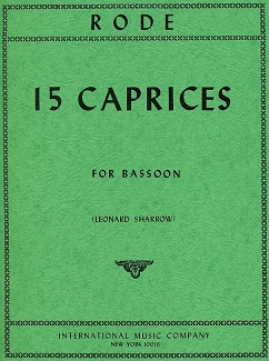 P. Rode(1774-1830): 15 Caprices<br>fr Fagott Solo