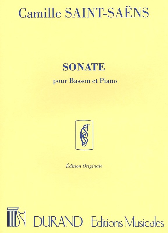 C. Saint-Saens: Sonate fr Fagott +<br>Klavier - Durand
