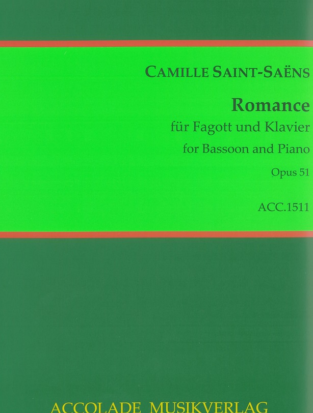 C. Saint-Saens: Romance op. 51<br>D-Dur - Fagott + Klavier