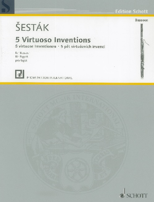 Z. Sestk(*1925): &acute;5 inventioni per<br>virtuosi&acute; Fagott solo (1966)