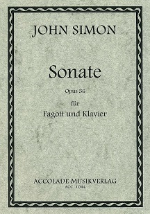 J. Simon(*1944): Sonate op. 36<br>(1978) fr Fagott + Klavier