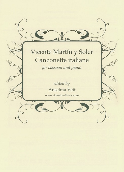 V.M.y. Soler: Canzonette Italiane<br>fr Fagott + Klavier
