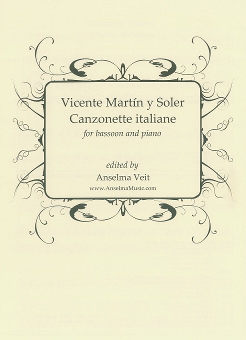 V.M.y. Soler: Canzonette Italiane<br>fr Fagott + Klavier