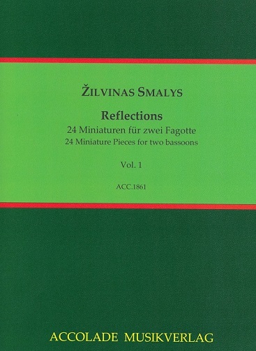 Z. Smalys:  Reflections 24 Miniaturen<br>24 Miniaturen für 2 Fagotte - Heft 1
