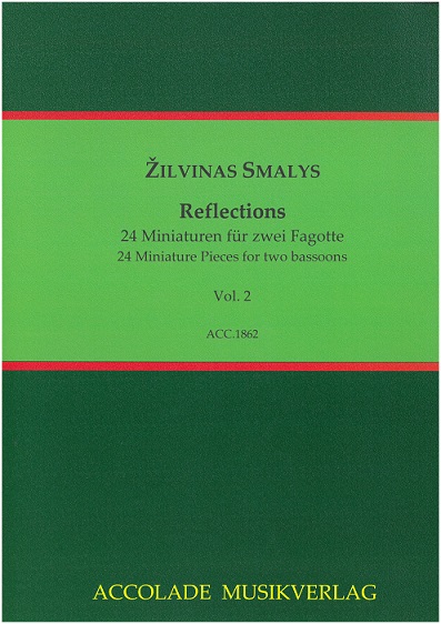 Z. Smalys:  Reflections 24 Miniaturen<br>24 Miniaturen für 2 mFagotte - Heft 2