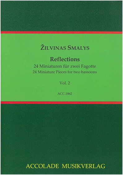 Z. Smalys:  Reflections 24 Miniaturen<br>24 Miniaturen fr 2 mFagotte - Heft 2