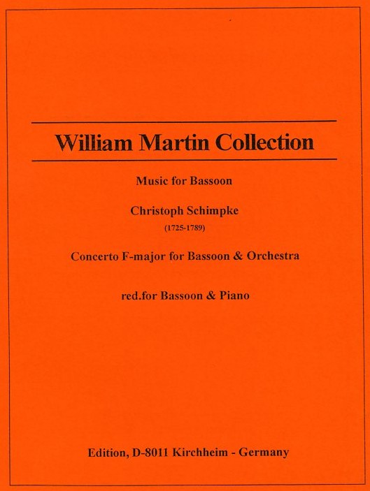 Ch. Schimpke(1725-89): Konzert F-Dur<br>fr Fagott + Orchester - KA