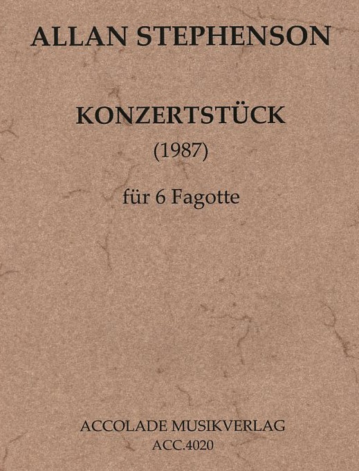 A. Stephenson(*1949): Konzertstck<br>(1997) fr 6 Fagotte