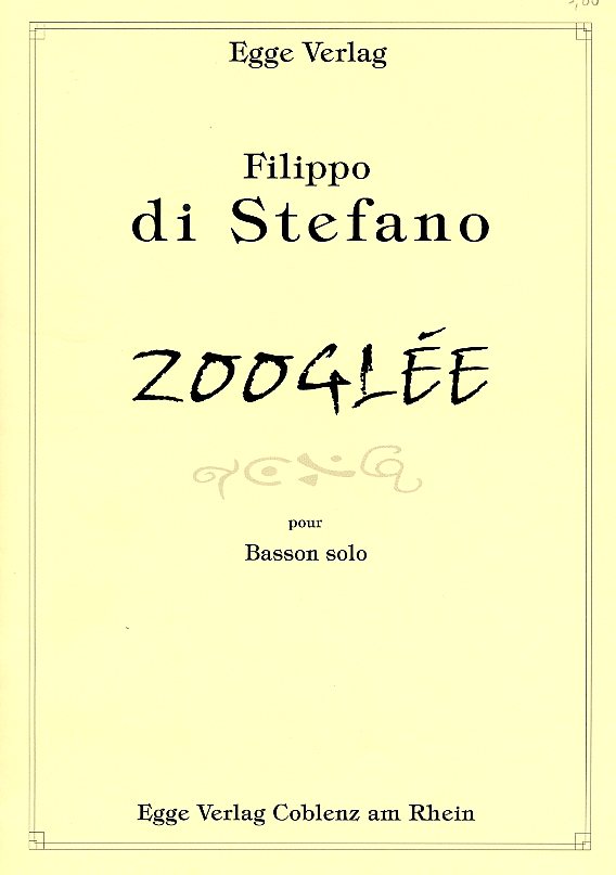 F.di Stefano: Zooglee<br>Fagott Solo