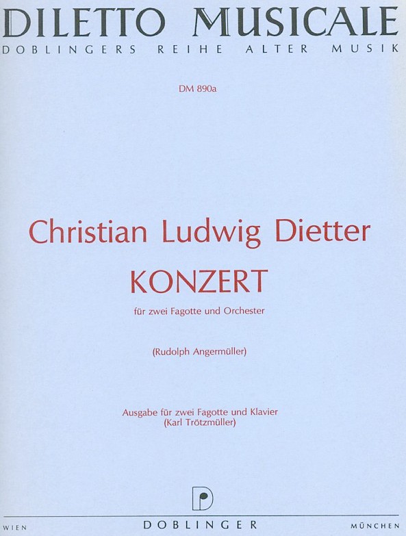 Ch. Dietter: Konzert B-Dur für 2 Fagotte<br>+ Orchester - KA