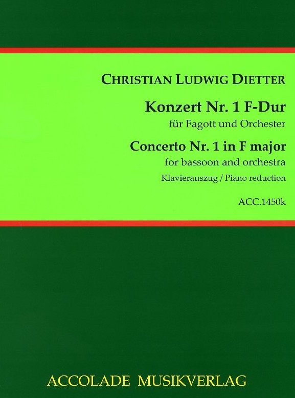 Ch. Dietter: Konzert F-Dur für<br>Fagott + Orchester - KA