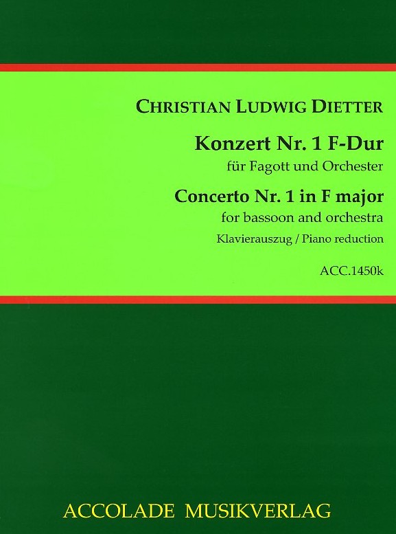 Ch. Dietter: Konzert F-Dur fr<br>Fagott + Orchester - KA