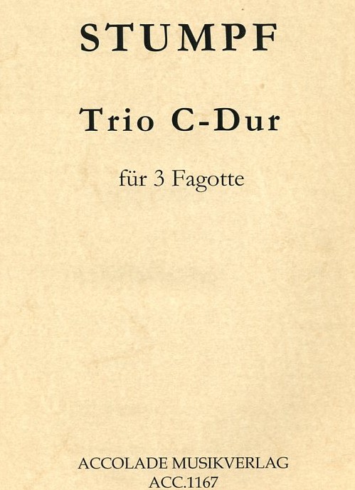 Stumpf: Trio in C-Dur<br>fr 3 Fagotte - Stimmen + Partitur