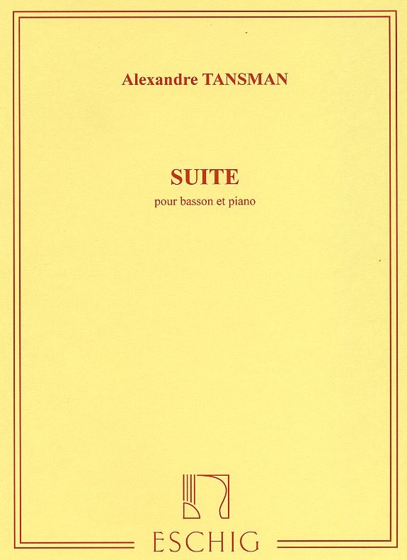 A. Tansman: Suite (1960) fr<br>Fagott + Klavier