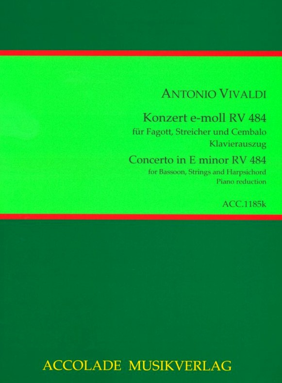 Vivaldi: Fagottkonzert e-moll VIII/6<br>RV 484 - KA - Accolade