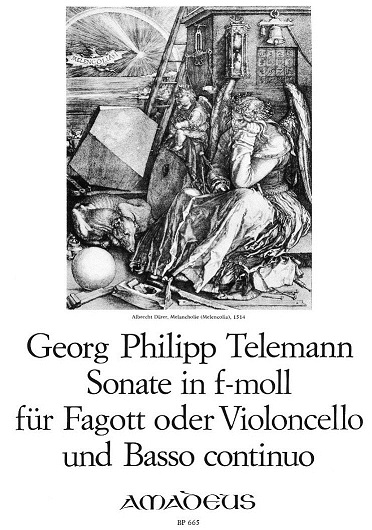 G.Ph. Telemann: Sonate in f-moll<br>fr Fagott + BC /mit Faksimile Erstdruck