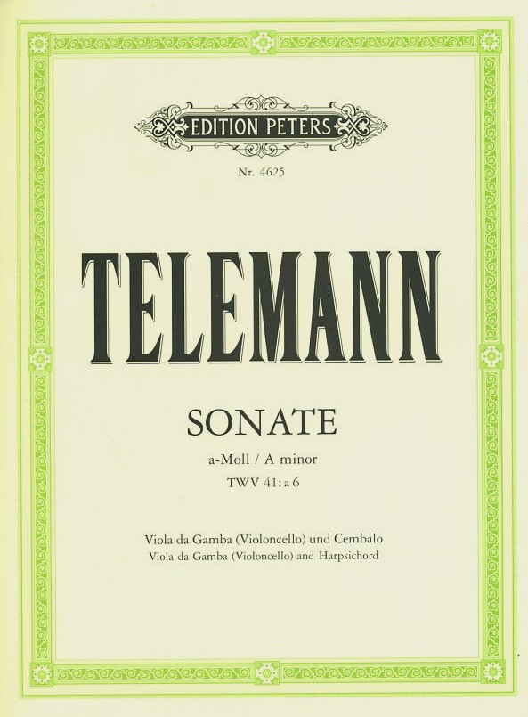 G.Ph. Telemann: Sonate a-moll TWV 41:a4<br>Fagott (Vc) + BC