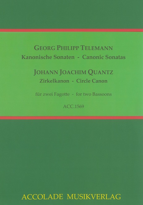 G.Ph. Telemann: Kanonische Sonaten<br>J. Quantz: Zirkelsonaten - fr 2 Fagotte