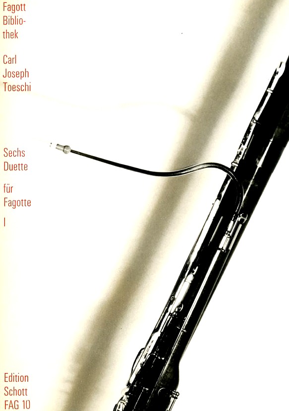 C.J. Toeschi: Sechs Duette fr<br>2 Fagotte - Bd. I