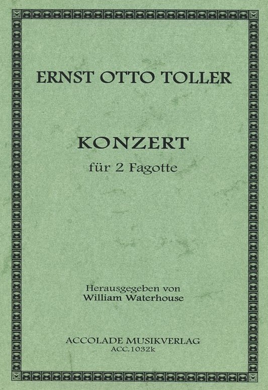 E.O. Toller(1820-?): Konzert fr<br>2 Fagotte + Orch. - KA