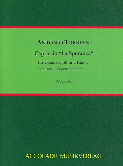 A. Torriani: Capriccio "La Speranza"<br>für Oboe, Fagott + Klavier