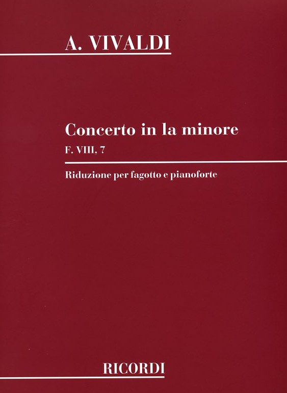 Vivaldi: Fagottkonzert a-moll F VIII/7<br>RV 497 - KA / Ricordi