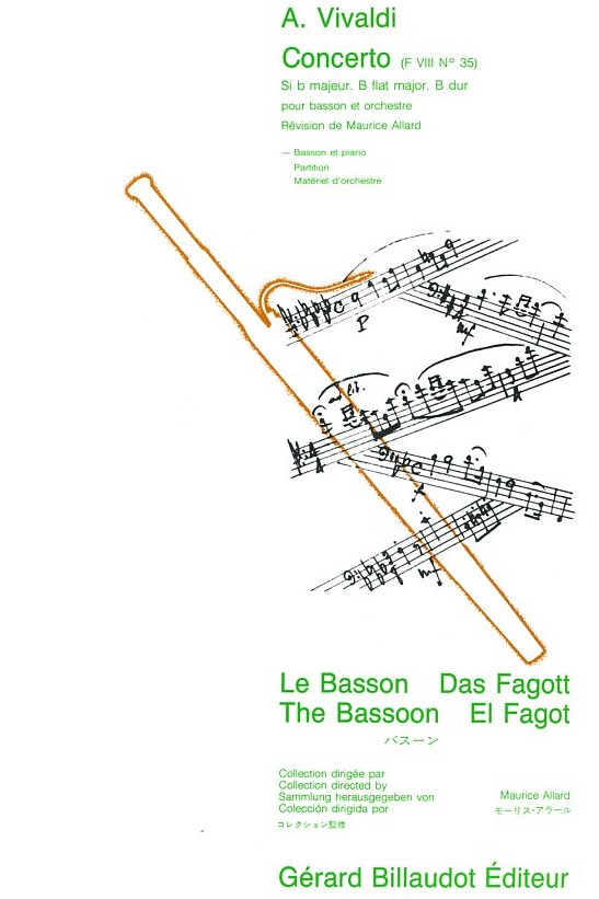 Vivaldi: Fagottkonzert B-Dur F VIII/35<br>RV 503 - KA / Billaudot